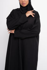 Blazer Abaya in Black - Side View | CO-VRD