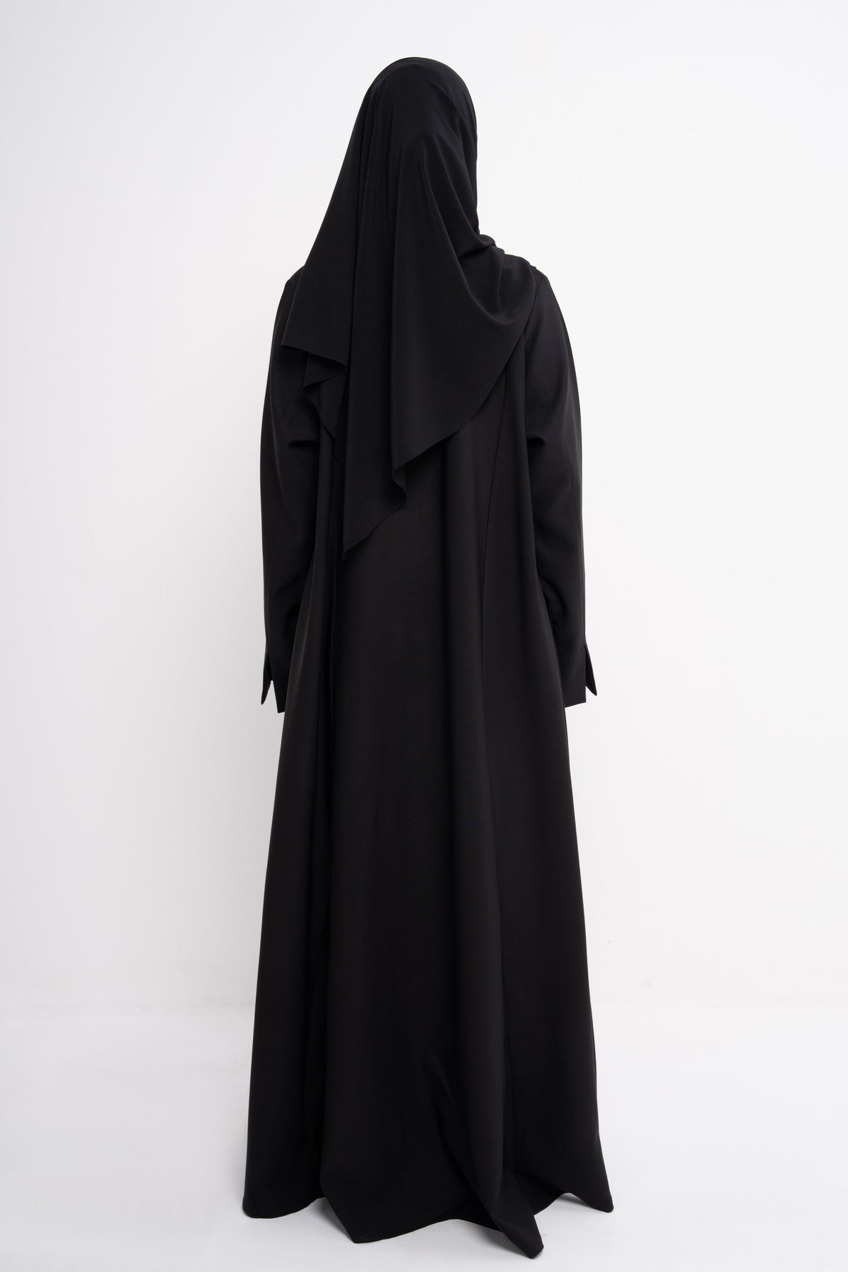 A-Line Abaya in black - Detail View | CO-VRD
