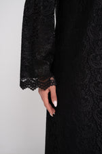 Lace Abaya in black - View 5 | CO-VRD