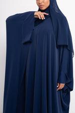 Butterfly Zip Abaya in Blue - elegant modest designer abaya - CO-VRD