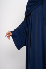 Butterfly Zip Abaya in Blue - View 5 | CO-VRD