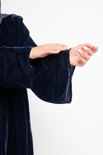 Velvet Abaya in Midnight Blue - View 5 | CO-VRD