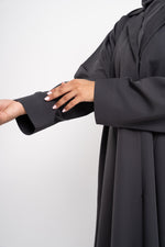 Blazer Abaya in Grey - View 5 | CO-VRD