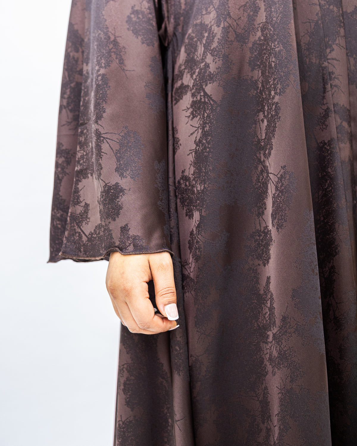 Brown Flare Abaya and Hijab - Limited Edition