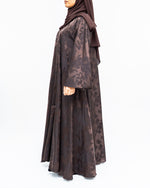 Brown Flare Abaya and Hijab - Limited Edition