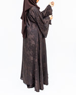 Brown Flare Abaya and Hijab - Limited Edition