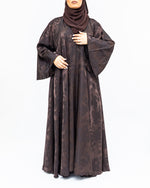 Brown Flare Abaya and Hijab - Limited Edition