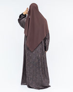 Mahogany Floral Abaya & Hijab