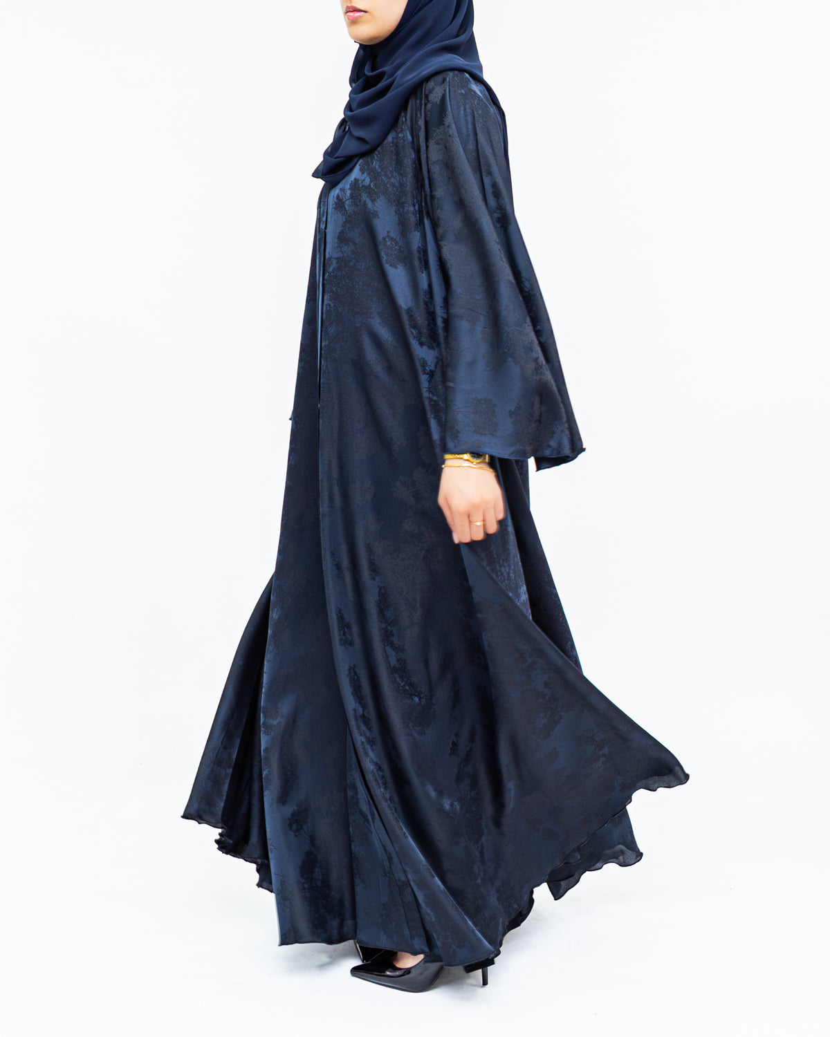 Midnight Flare Abaya and Hijab - Limited Edition