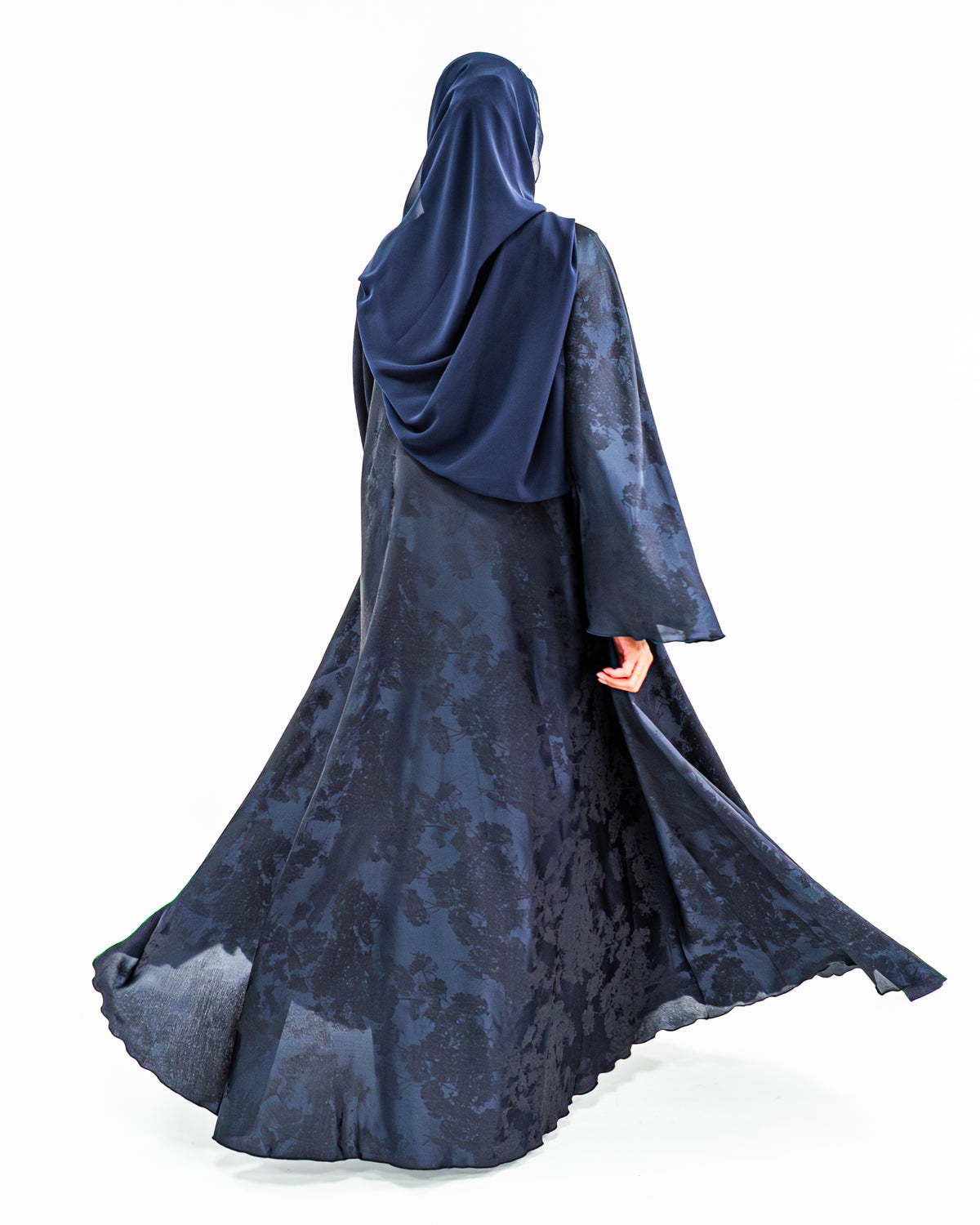Midnight Flare Abaya and Hijab - Limited Edition