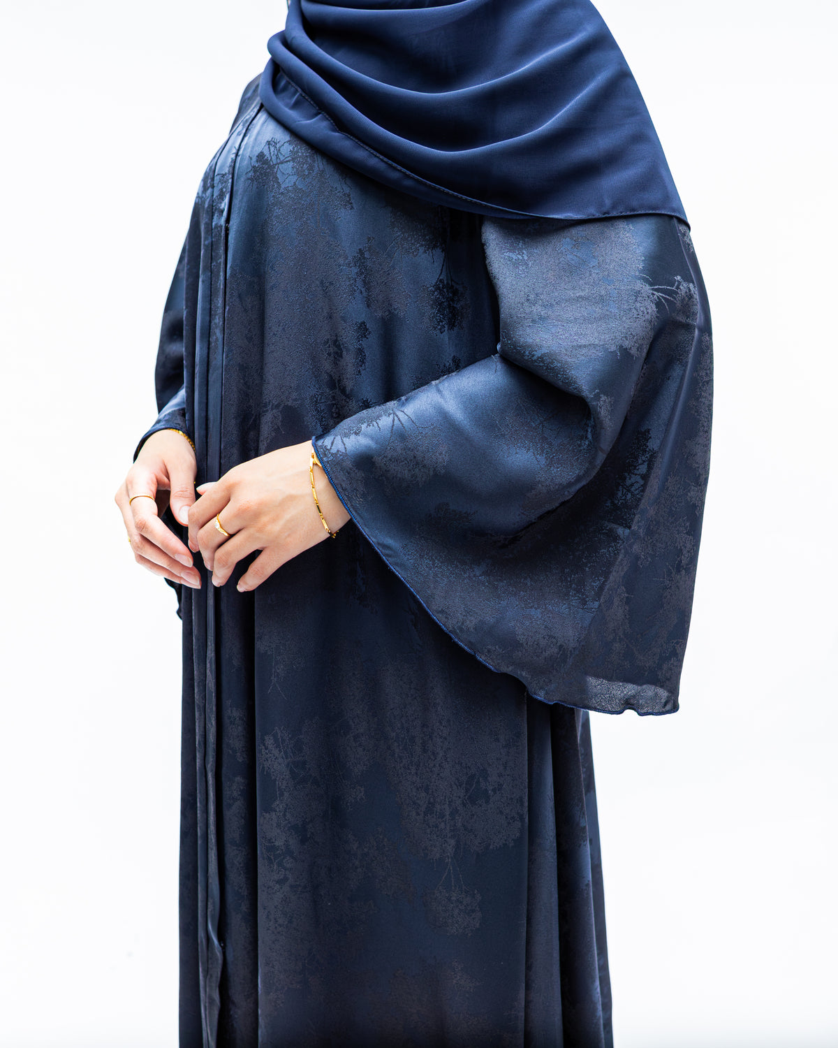 Midnight Flare Abaya and Hijab - Limited Edition