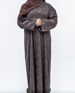 Mahogany Floral Abaya & Hijab