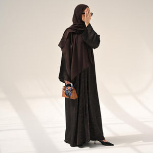 Espresso Floral Abaya