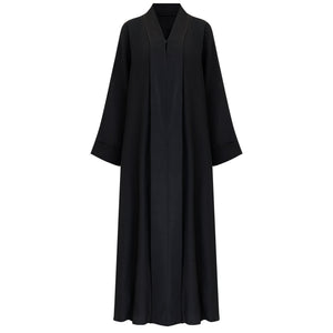 Black Classic Abaya - CO - VRD