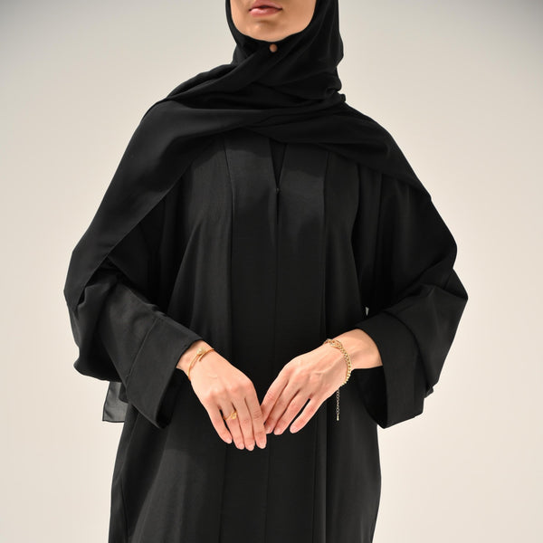 Black Classic Abaya - CO - VRD