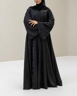 Black Flare Abaya and Hijab - CO - VRD