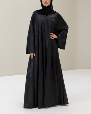 Black Flare Abaya and Hijab - CO - VRD