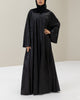 Black Flare Abaya and Hijab