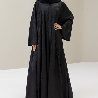 Black Flare Abaya and Hijab