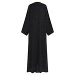 Black Floral Abaya & Hijab - CO - VRD