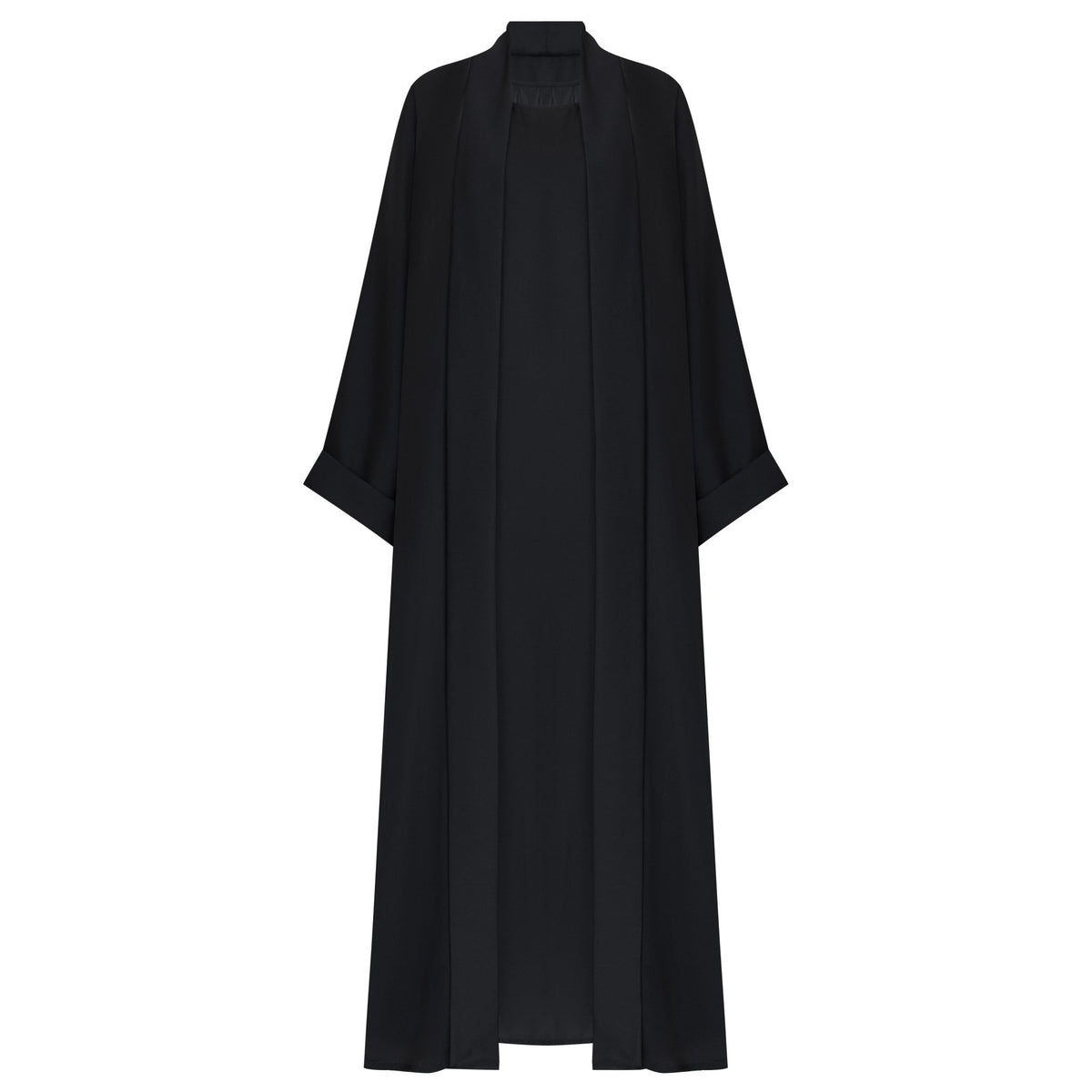 Black Flow Abaya - with Inner - Dress & Hijab - CO - VRD