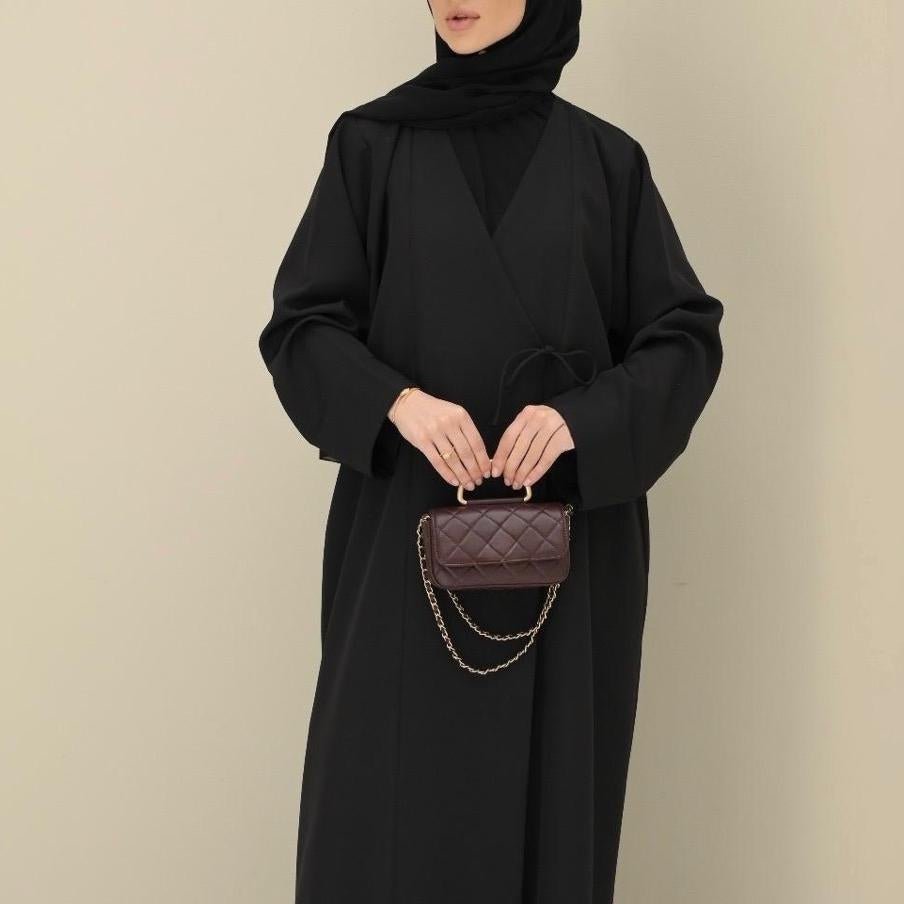 Black Tie Abaya & Hijab - CO - VRD - alternate view