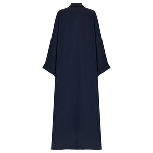 Blue Flow Abaya - with Inner - Dress & Hijab - CO - VRD