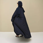 Blue Flow Abaya - with Inner - Dress & Hijab - CO - VRD