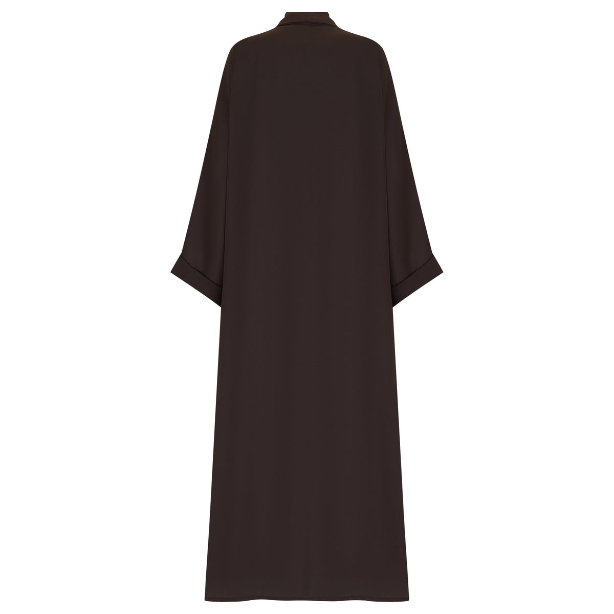 Brown Flow Abaya - With Inner - Dress & Hijab - CO - VRD