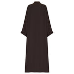 Brown Flow Abaya - With Inner - Dress & Hijab - CO - VRD