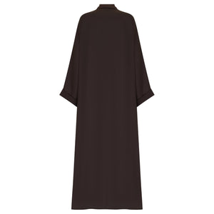 Brown Flow Abaya - With Inner - Dress & Hijab - CO - VRD