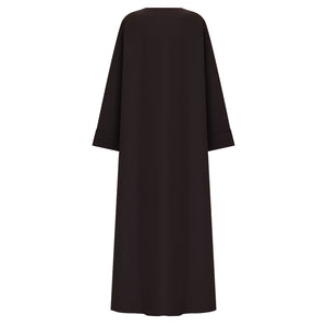 Brown Tie Abaya & Hijab - CO - VRD