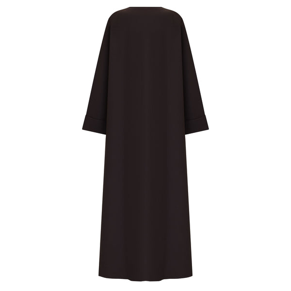 Brown Tie Abaya & Hijab - CO - VRD
