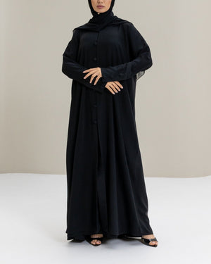 Button - Detail Abaya in Black and Hijab - CO - VRD