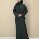 Emerald Satin Abaya
