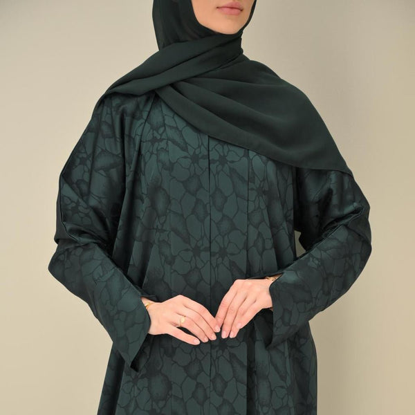 Emerald Satin Abaya - CO - VRD