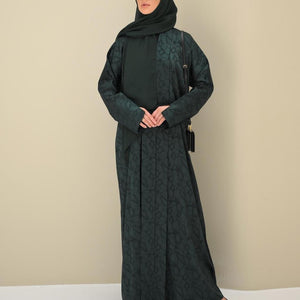 Emerald Satin Abaya - CO - VRD