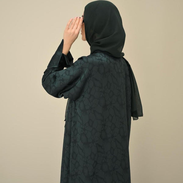 Emerald Satin Abaya - CO - VRD
