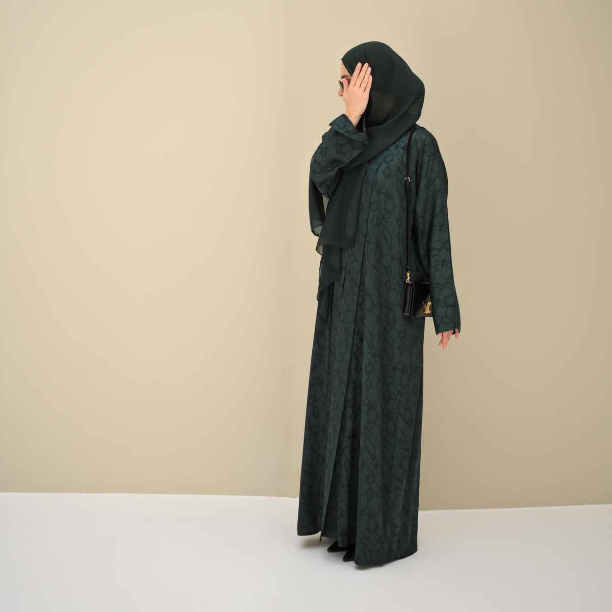 Emerald Satin Abaya - CO - VRD