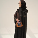 Espresso Floral Abaya & Hijab - CO - VRD