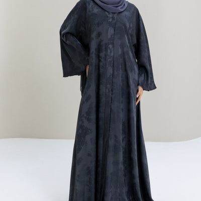 Graphite Flare Abaya and Hijab