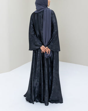 Graphite Flare Abaya and Hijab - CO - VRD