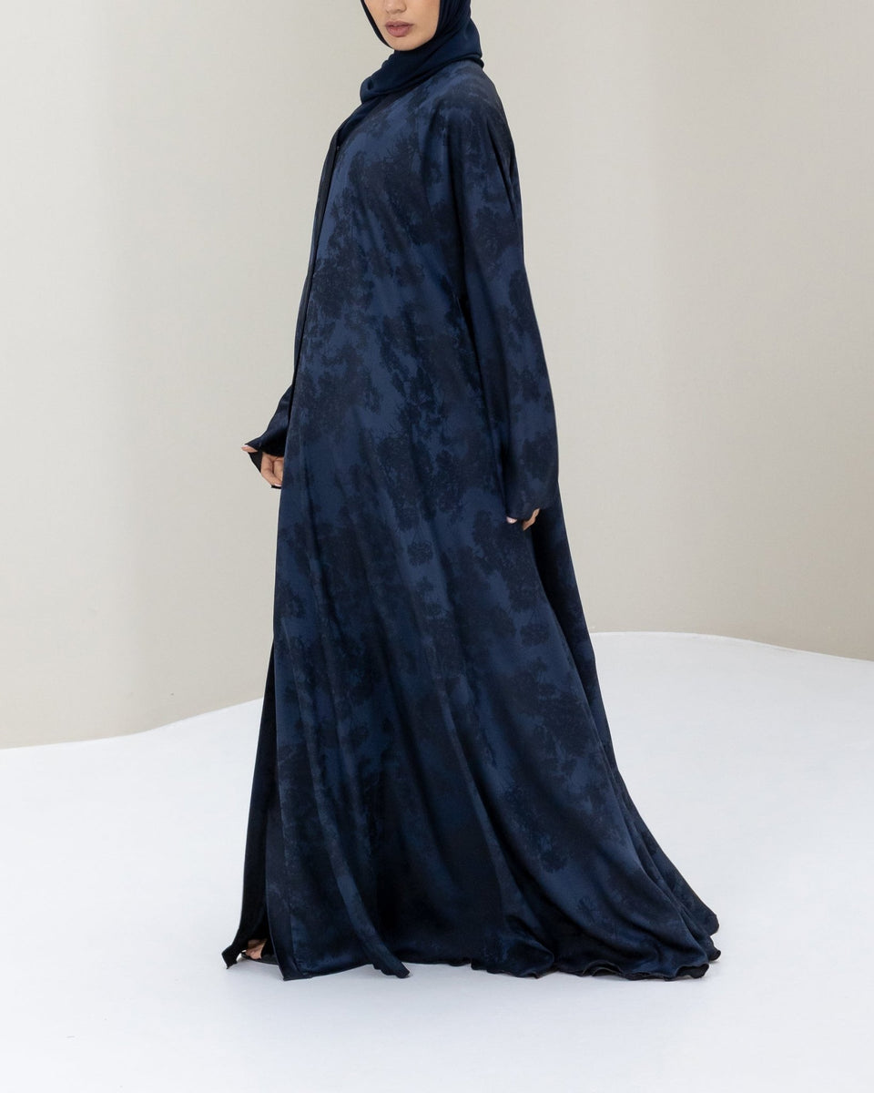 Marine Flare Abaya and Hijab - CO - VRD - alternate view