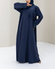 Navy Tie Abaya and Hijab