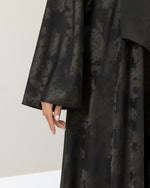 Olive Flare Abaya and Hijab - CO - VRD