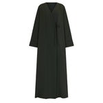 Olive Tie Abaya & Hijab - CO - VRD