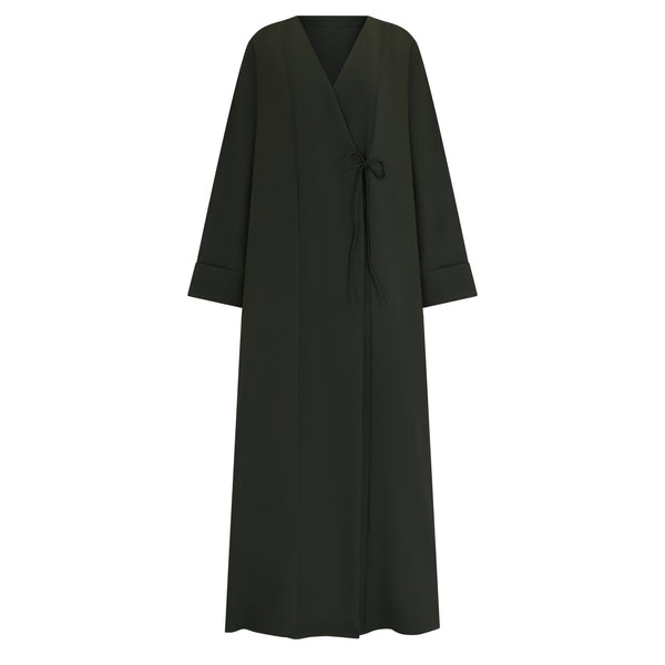 Olive Tie Abaya & Hijab - CO - VRD