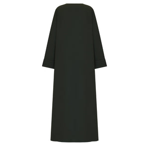Olive Tie Abaya & Hijab - CO - VRD
