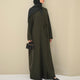 Olive Tie Abaya & Hijab
