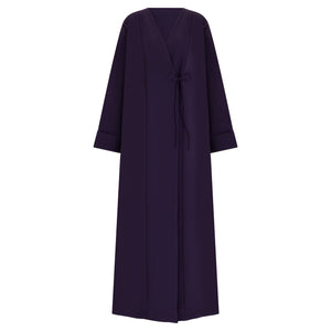 Plum Tie Abaya & Hijab - CO - VRD